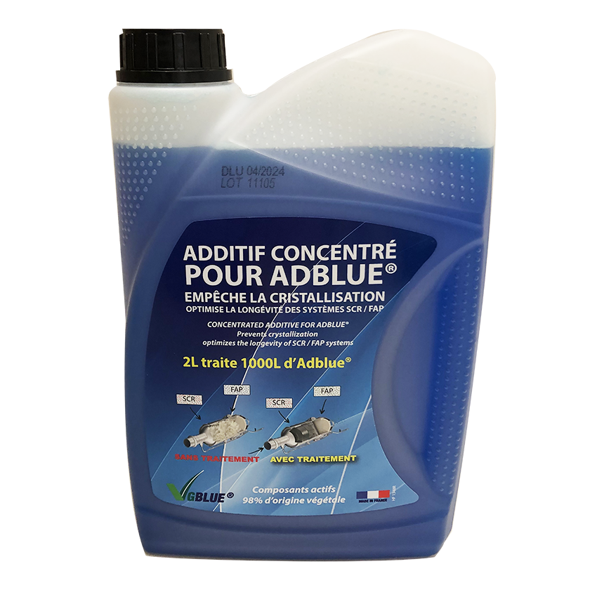 Additif VGBLUE pour AdBlue® bidon de 2L pour 1000L d'AdBlue®