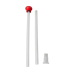 canne d'aspiration rouge et blanche