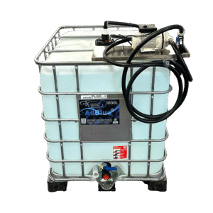 IBC ADBLUE® 1000L + Kit de transfert AUS32 / AdBlue® 370W-40L/M, posé sur l'IBC – Image 3