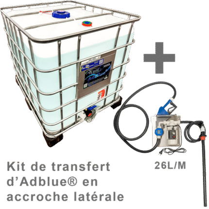 Kit de transfert AUS32 / AdBlue® 280W-26L/M, accroche latérale de IBC