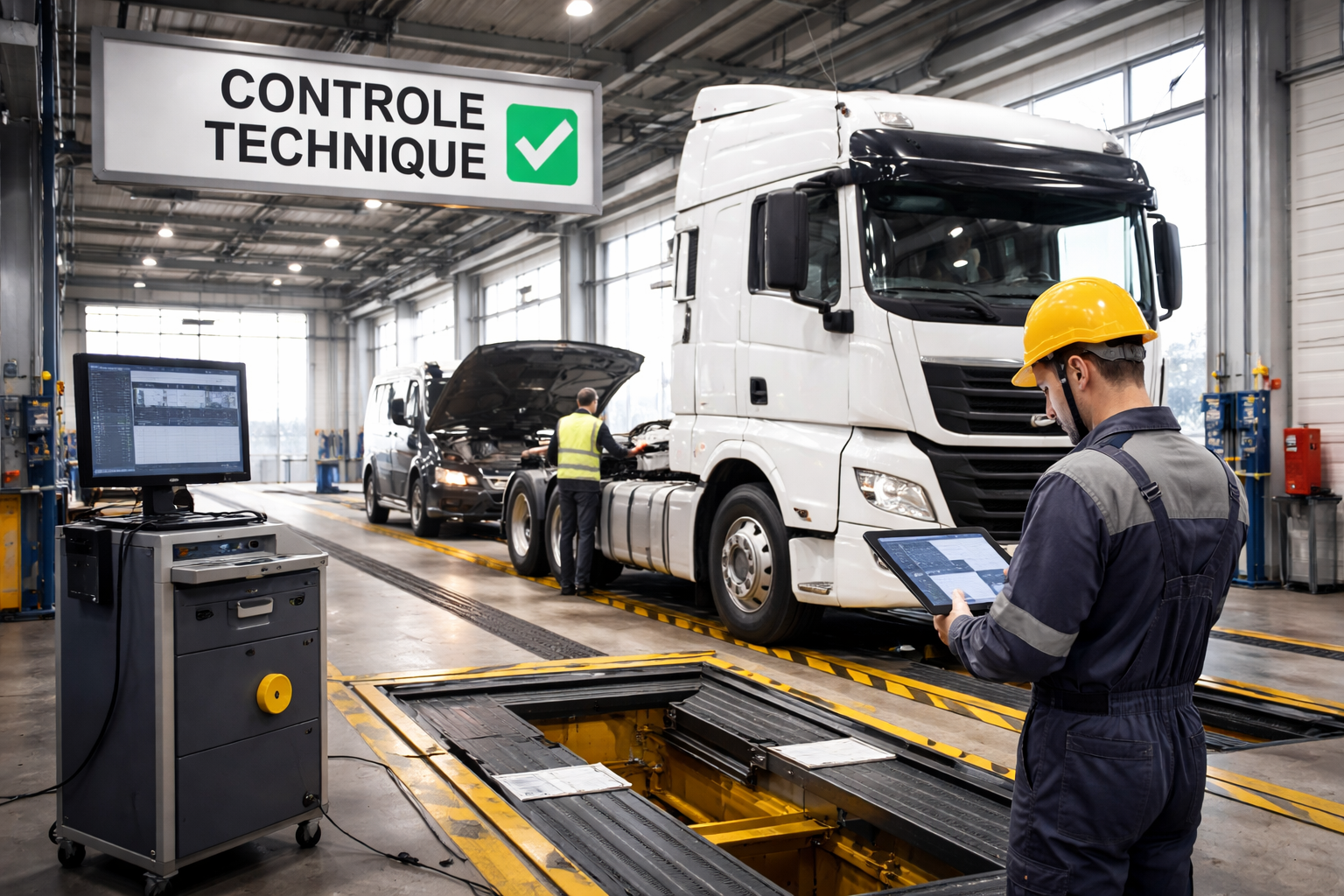 Controle technique poids lourds