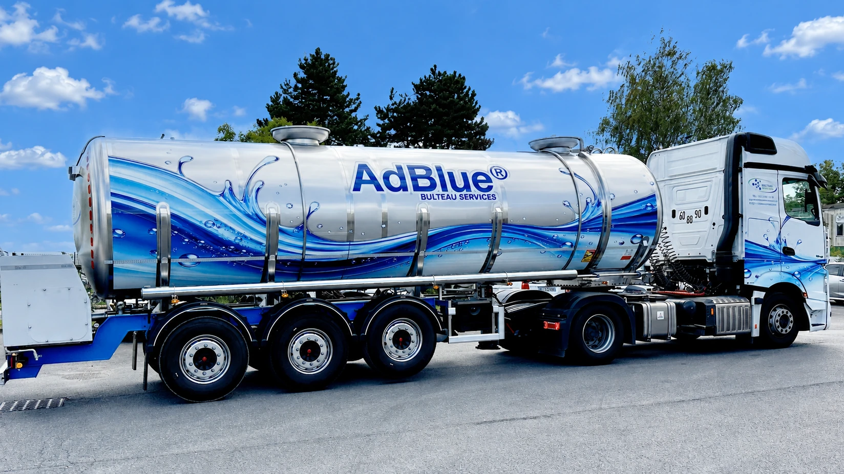Camion citerne AdBlue Bulteau Services, livraison d’AdBlue en vrac jusqu’à 27 500 litres