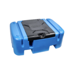 Cuve AdBlue 200 L avec couvercle fermé, vue de trois quarts