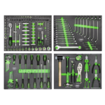 Assortiment de 172 outils de la servante d'atelier 7 tiroirs